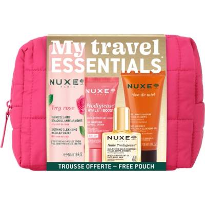 NUXE Комплект My Travel Essentials, с несесер, 4 части (Лимитирано)