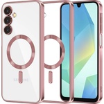 Techsuit Калъф за Samsung Galaxy A16 4G / A16 5G - Luxury Crystal MagSafe - Розов