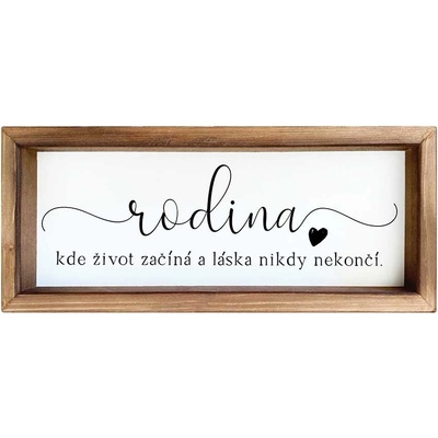 Dekorační obrázek 15 x 42 cm - Rodina