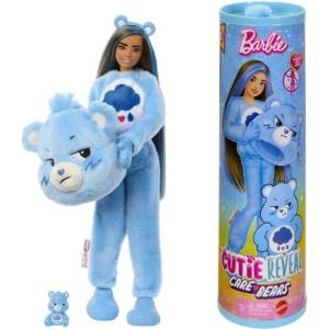 Mattel Кукла Barbie Cutie Reveal и грижовни мечета - синьо (JCN96)
