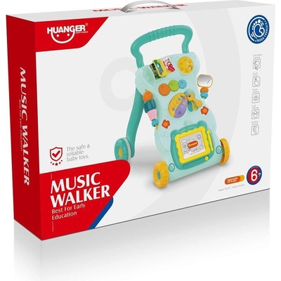 Felyx Toys Huanger Музикална Проходилка с Дъска за Рисуване Зелена (1011427F)