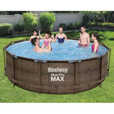 Bestway Steel Pro MAX Комплект басейн Deluxe Series кръгъл 366x100 см (92836)