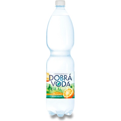 Dobrá voda ochucená pomeranč jemně perlivá 6 x 1,5 l