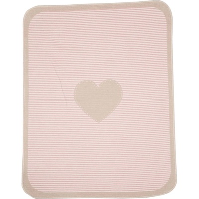 David Fussenegger Детско одеяло David Fussenegger - Juwel, Сърце, 70 х 90 cm, розово (6266-14)