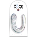 Pipedream King Cock Double Trouble Medium Clear
