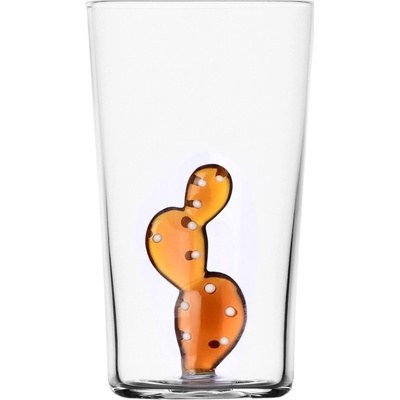 Ichendorf Desert Plants pohár longdrink kaktus jantárový 450 ml