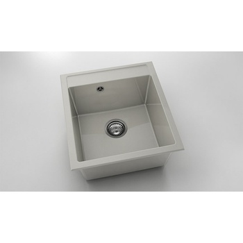 Image 1 of FAT Мивка Vanguard 224, Polymer marble, 11 Сив гранит, с включен сифон