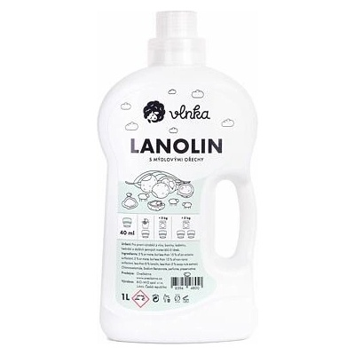 Vlnka Lanolin prací gel s mýdlovými ořechy 1 l