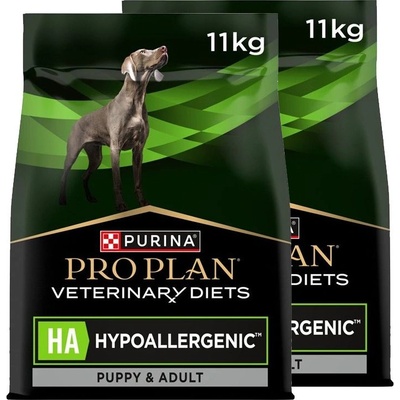 PURINA Pro Plan Veterinary Diets Canine - HA Хипоалергенен 2 x 11 кг