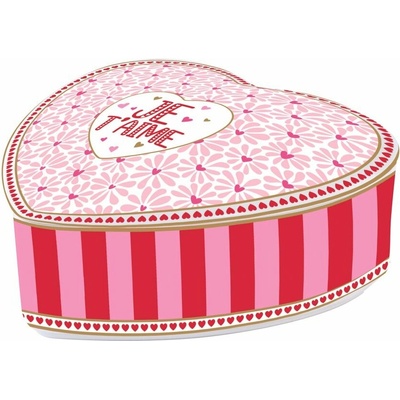 Easy Life Porcelánová dóza na šperky ve tvaru srdcem Cuoricini 12 x 6 cm