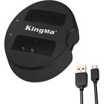 KingMa Dual USB Charger за DMW-BLG10 Батерии за Panasonic Lumix GX7, GF6 и LX100 Зарядно за батерии