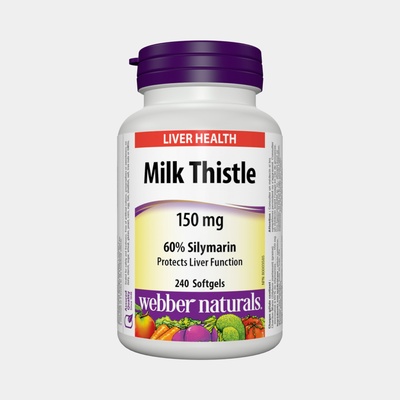 Webber Naturals Milk Thistle Ostropestrec mariánsky 150 mg 240 tabliet