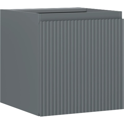 Mexen Rivel шкафче за баня под умивалник 45 см, 1 врата, релефно, графит мат - 91A21-04547-1-BF66 (91A21-04547-1-BF66)