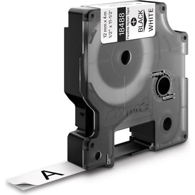 DYMO Гъвкава найлонова лента Dymo DY18488 12mm, черна / бяла (S0718100)