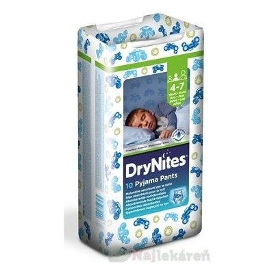 Huggies dry nites medium 4-7 10 ks