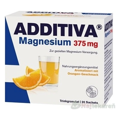 Additiva Magnézium 375 mg granulát pomaranč 20 ks