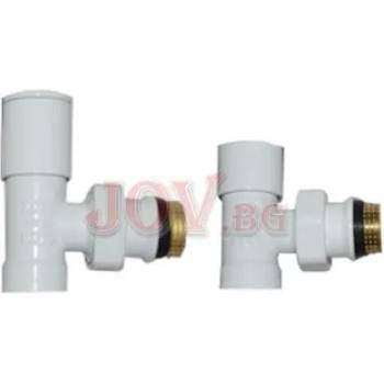 Image 1 of THS Thermostyle Радиаторен сет lux duo white ths 1/2 ъглов