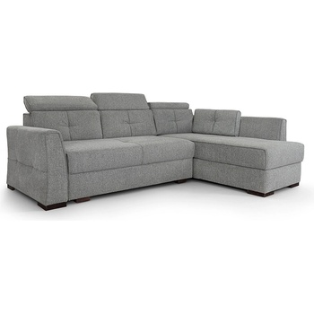 Мебели КАМБО Ъглов диван Сидни сив плетка Marta-03