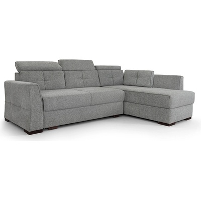 Мебели КАМБО Ъглов диван Сидни сив плетка Marta-03