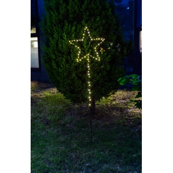 TRACON CHRSTO80WW LED svetelná hviezda na baterky do záhrady,teplá biela