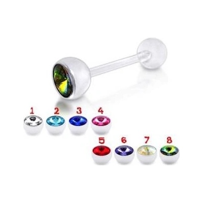 Šperky4U piercing do jazyka PJ01183-ABG