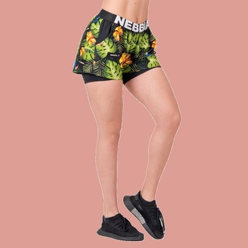 Nebbia kraťasy High Energy Double Layer/563 jungle green
