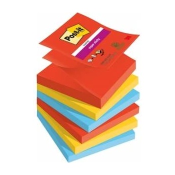 Post-it 3M Post-it® Super Sticky Z-Notes, PLAYFUL, 76x76mm, 6x90 cards