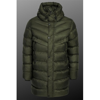 D1fference Мъжко водонепромокаемо и ветроустойчиво яке с качулка du - Каки #408721 (408721_Хаки)