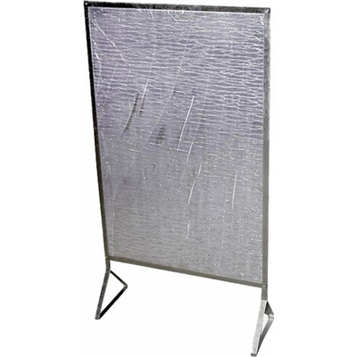 STREFA Zástěna za kamna REFLEX 92x61cm se stojanem