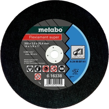 Metabo 616338000 rezný kotúč rovný 350 mm 25.4 mm 10 ks; 616338000