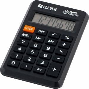 Eleven Eleven Calculator LC310NR, Black, Pocket, 8 Seats Калкулатори