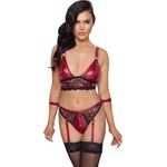 Cottelli Collection Bdsm романтика Комплект кожа, m