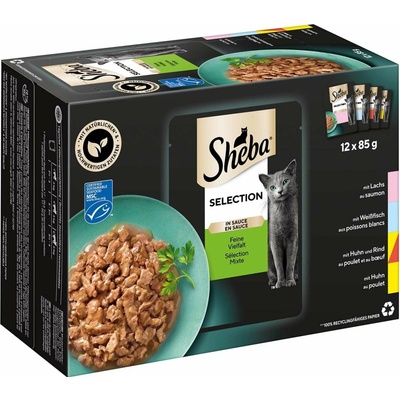 Sheba Selection v omáčce Feine Vielfalt 12 x 85 g
