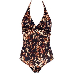 Aquafeel Бански костюм Aquafeel 21767 swimsuit - Brown / Black (As Original)