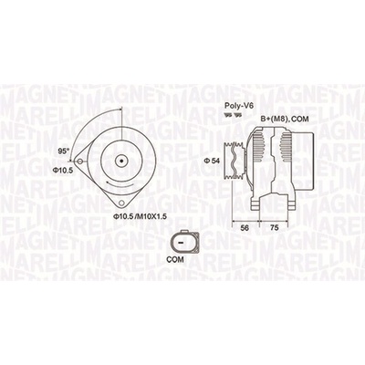 Alternátor MAGNETI MARELLI 063731904010