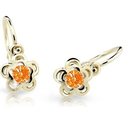 Cutie Jewellery zlaté detské náušnice C2204-10-X-1 oranžová