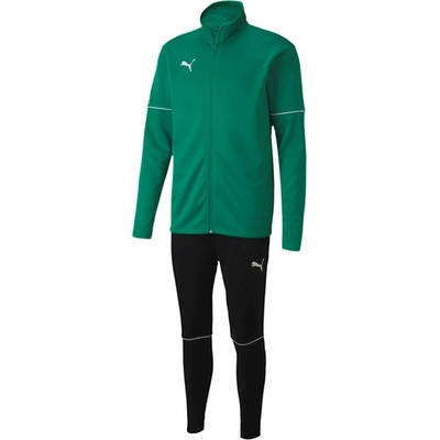Puma chlapčenská tepláková súprava TEAM GOAL TRACKSUIT CORE JR zelená,biela