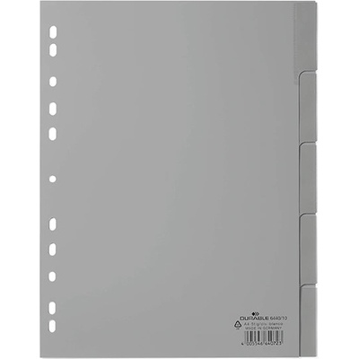 DURABLE Регистър durable пластмаса a/4 1-5 броя сив 644010 (644010)
