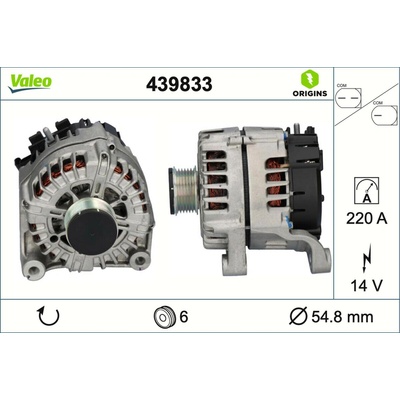 Alternátor VALEO 439833