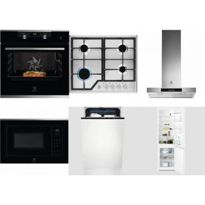 Set Electrolux KODEC75X2 + KGS6426SX + LFT426X + LMS4253TMX + EEM23100L + LNT3LF18S