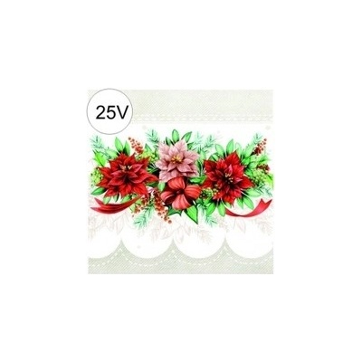AHA papírové ubrousky vánoční 3V 20ks 33cm 25V