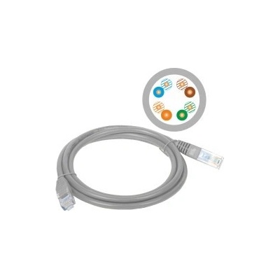 Alantec KKU5SZA3 Cat5e U/UTP (UTP), 3m, šedý