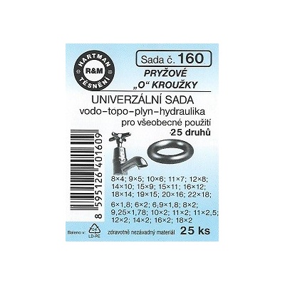Hartman těsnění Sada č. 160