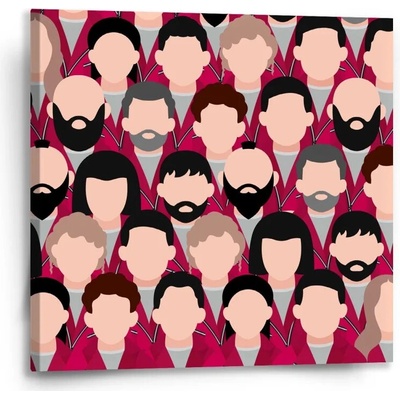 Sablio Obraz Money heist Anonymné tváre - 50x50 cm