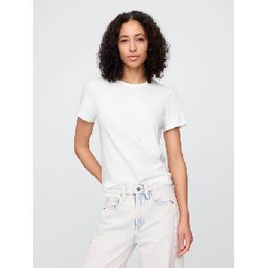 GAP Памучна тениска GAP GAP | Byal | ЖЕНИ | XS - zoot - 34,11 лв