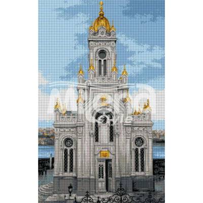 Milena Style Желязната църква - гоблен със схема конци dmc 1: 1