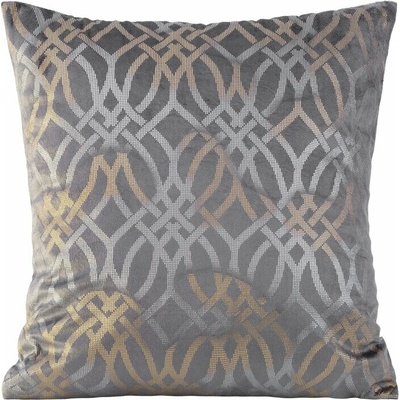 Takoy ARETA zo zamatu so strieborno-zlatou potlačou v štýle boho-HF-390160 40 x 40 cm