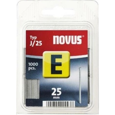 Hřebíky "E" typ J, délka 25 mm, 1000 ks, Novus