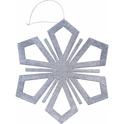 DECOLED Vločka II, pr. 120 cm, stříbrná