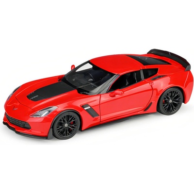 Welly 2017 Chevrolet Corvette Z06 Červená 1:24